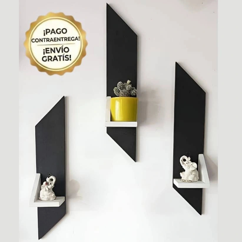 Set de 3 Repisas - Dale a tu Hogar el estilo que merece!