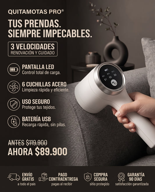 QuitaMotas Pro® - 3 Velocidades, resultado impecable