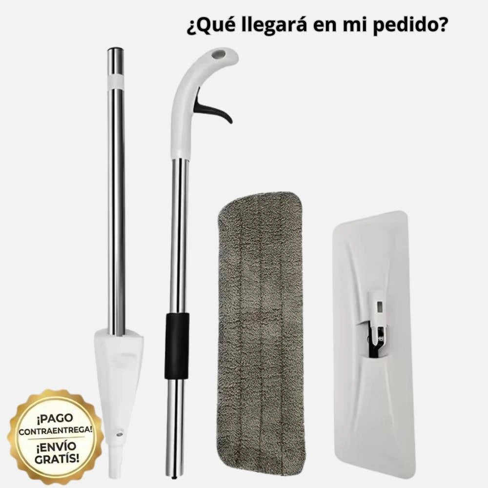 SuperSpray Mop™: Pisos impecables en minutos
