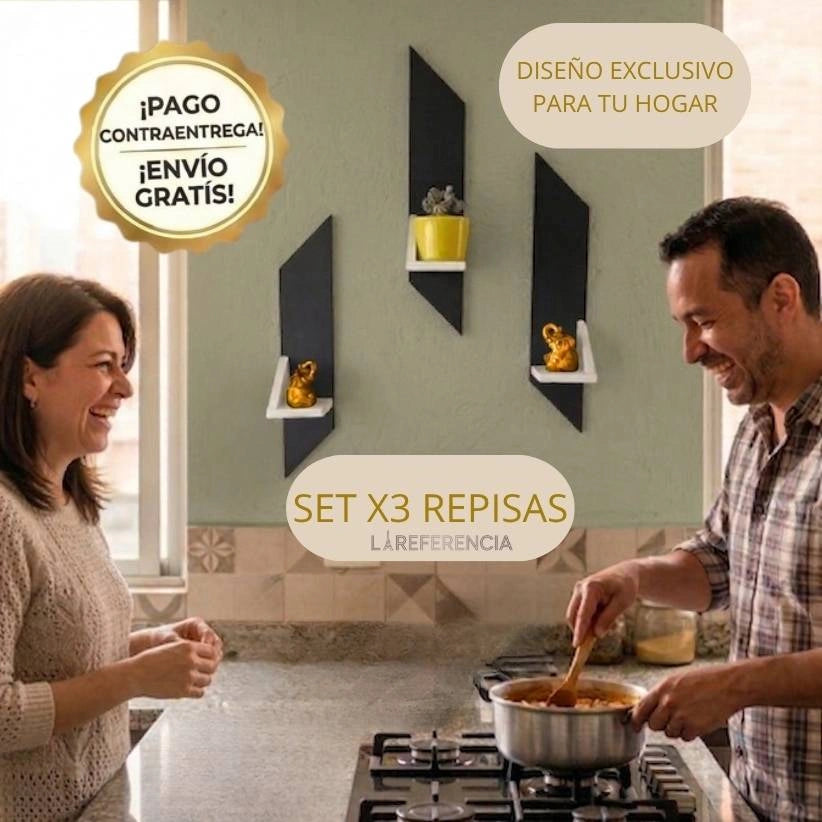 Set de 3 Repisas - Dale a tu Hogar el estilo que merece!