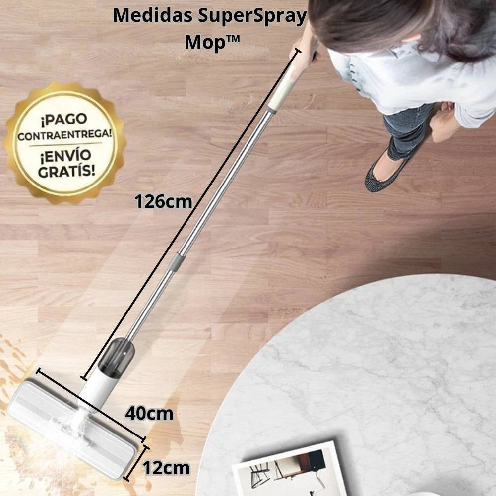 SuperSpray Mop™: Pisos impecables en minutos
