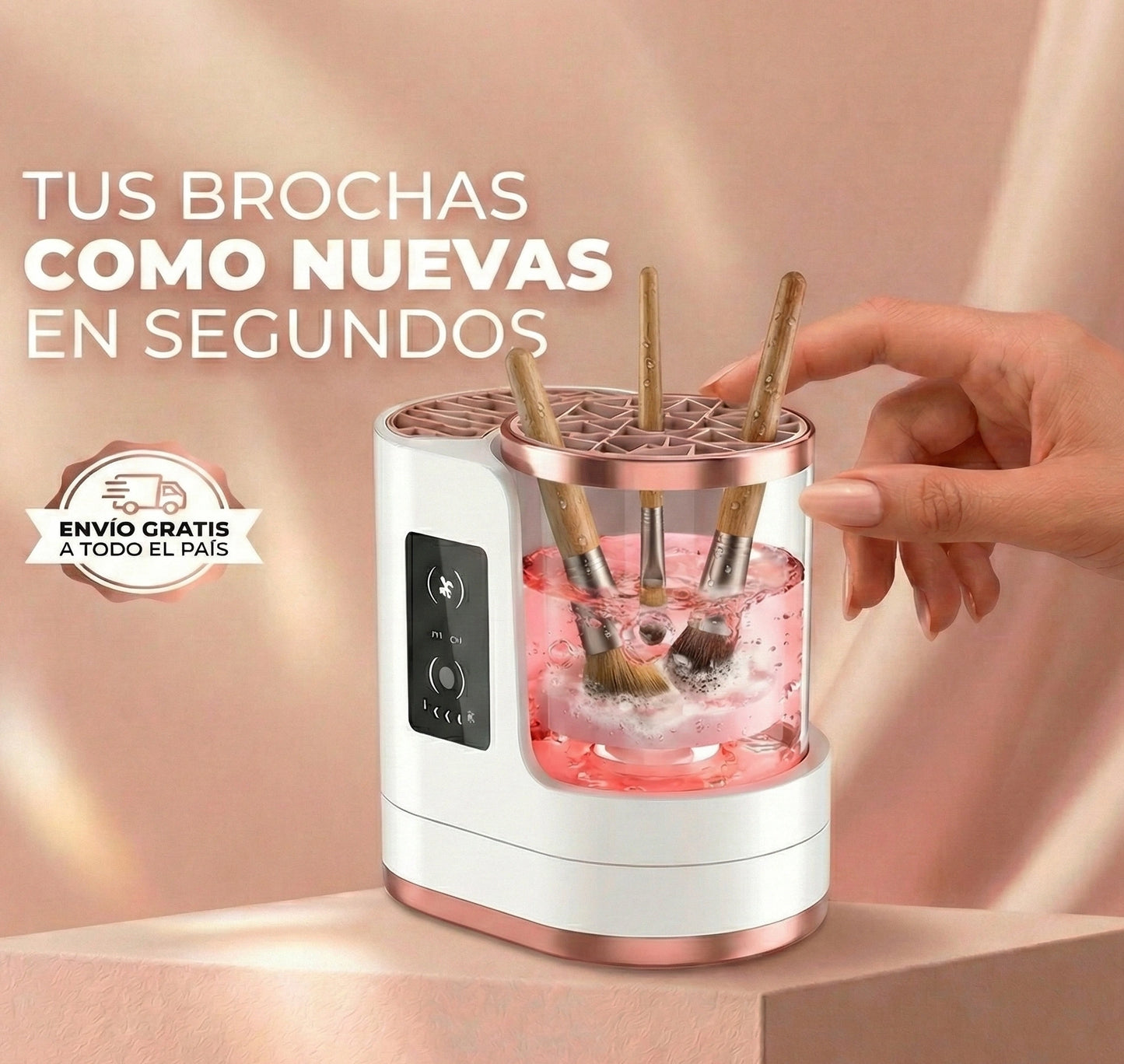Máquina lavadora y secadora de brochas